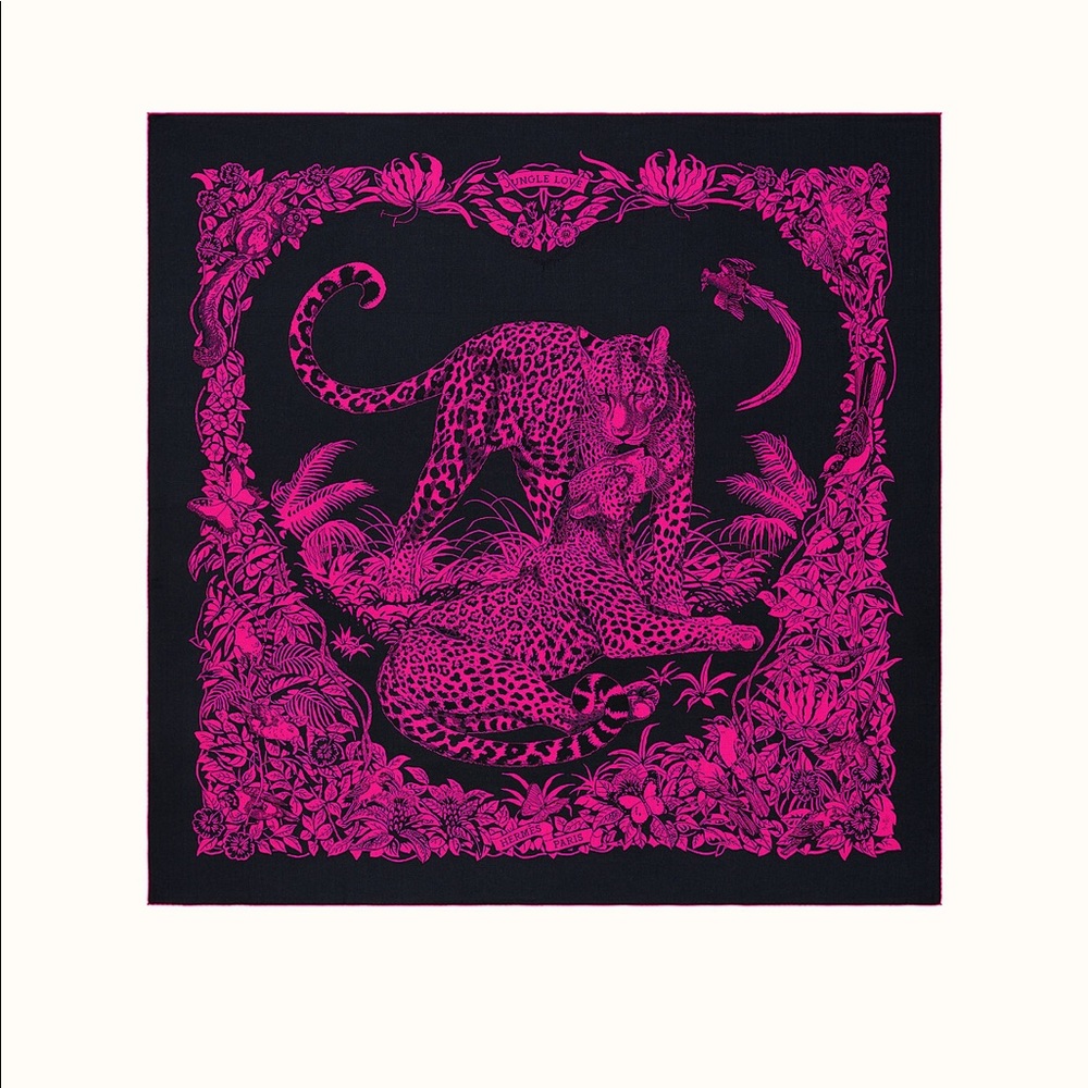 Hermes Jungle Love Tattoo Shawl 140
